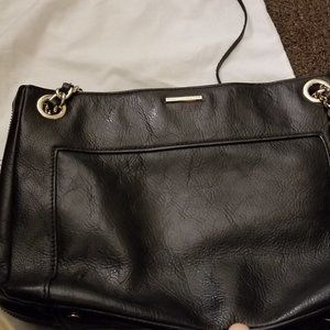 Rebecca minkoff  black leather purse